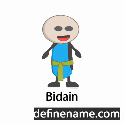 cartoon of the name Biidaaban