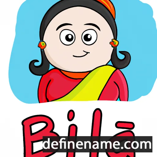 cartoon of the name Bijal