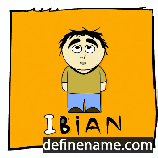 cartoon of the name Bijan