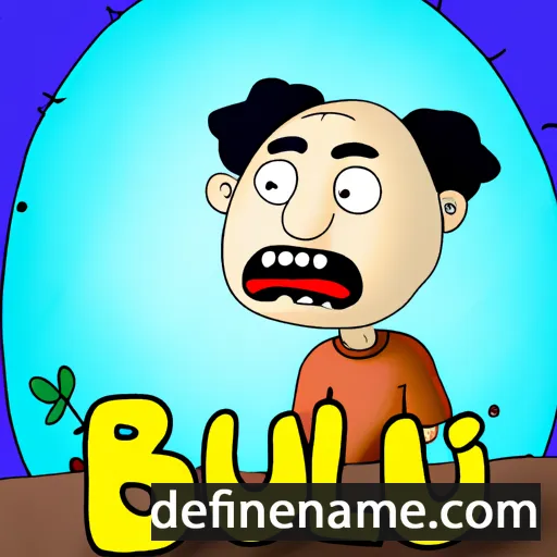 cartoon of the name Bijul