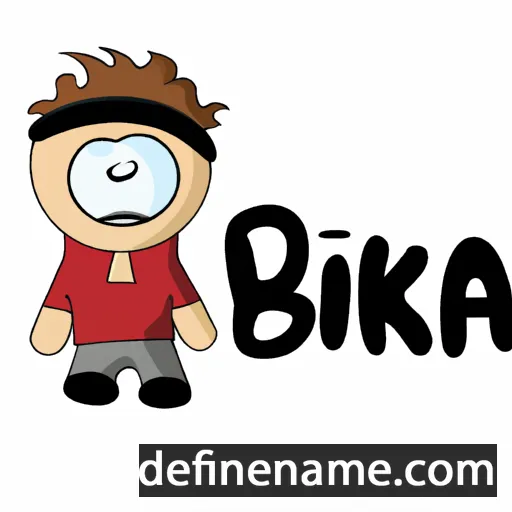 cartoon of the name Bikä