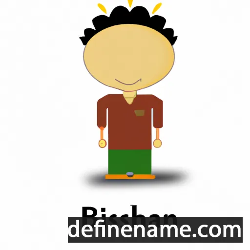 cartoon of the name Bikash