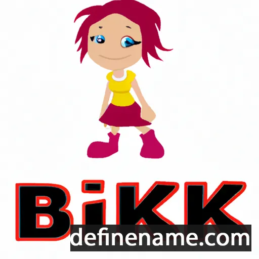 cartoon of the name Bikki