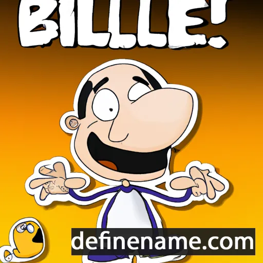 cartoon of the name Bilel