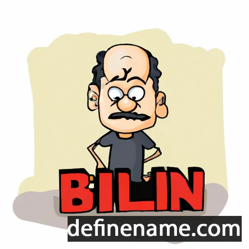 cartoon of the name Bilgin