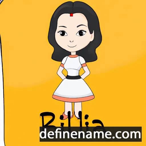 cartoon of the name Biliana