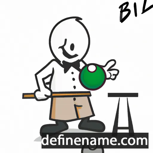 cartoon of the name Billard