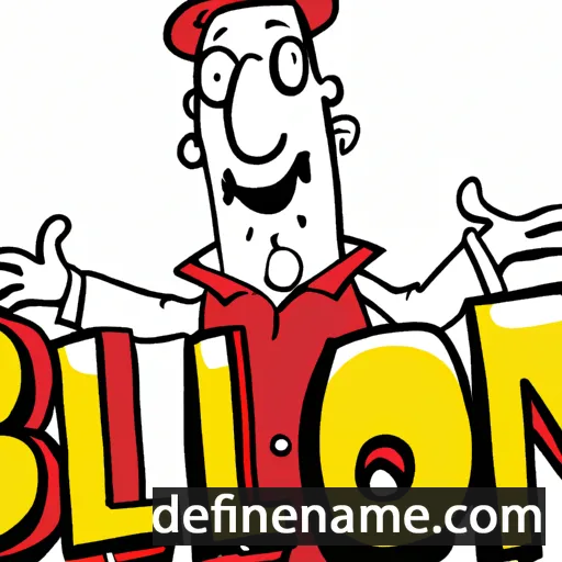 cartoon of the name Billion