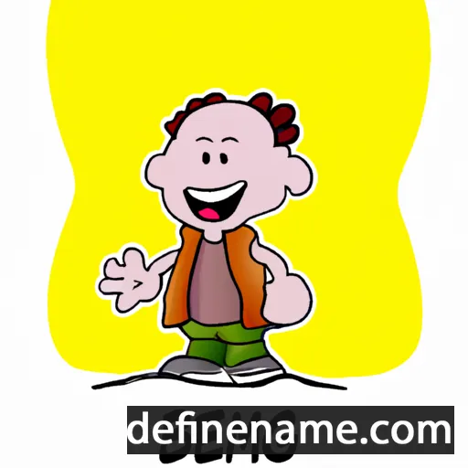 cartoon of the name Bimeng