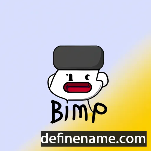 cartoon of the name Bimpɛ