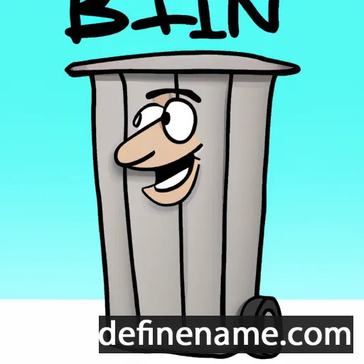 cartoon of the name Bin