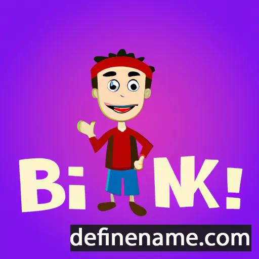 cartoon of the name Binak