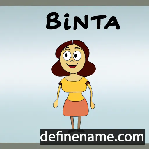 cartoon of the name Bineta