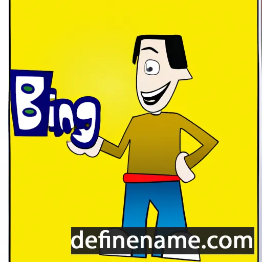 cartoon of the name Bing