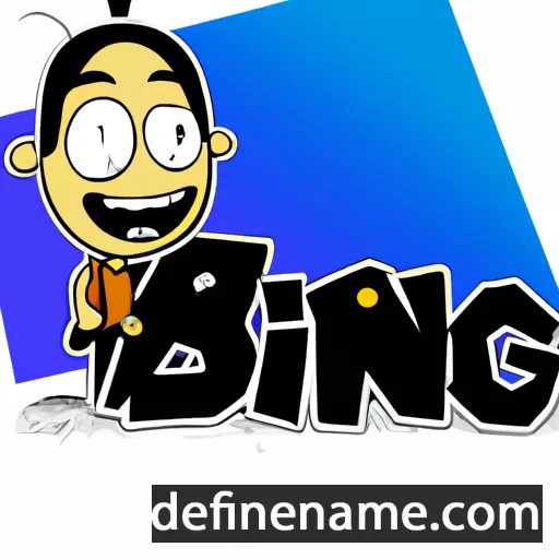 cartoon of the name Bing