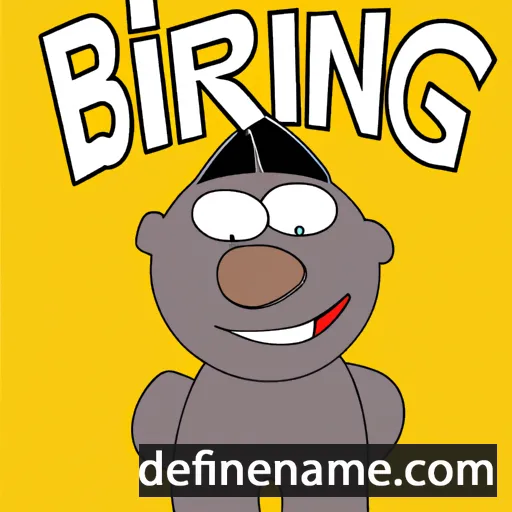 cartoon of the name Bingen