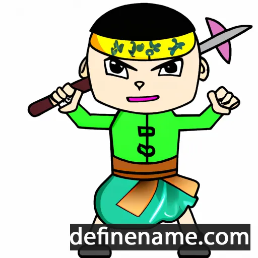 cartoon of the name Binghua