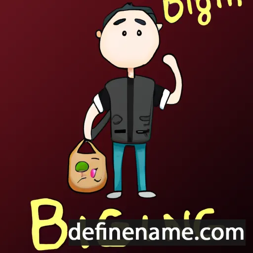 cartoon of the name Bingjuan