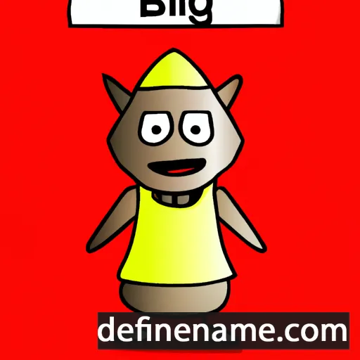 cartoon of the name Bingli