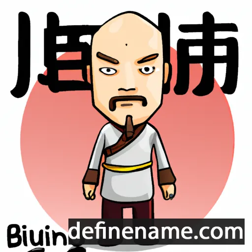 cartoon of the name Bingxuan