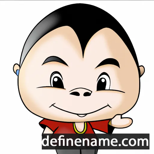 cartoon of the name Bingyi