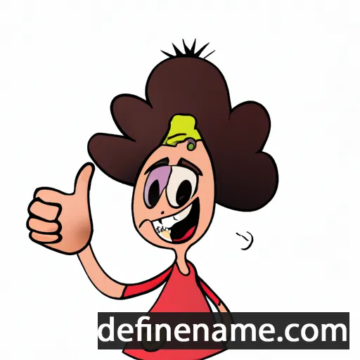 cartoon of the name Bini