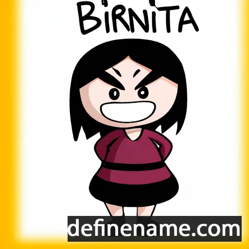 cartoon of the name Biniritta