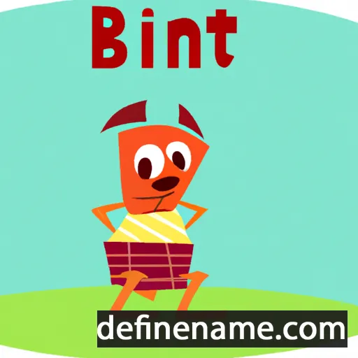 cartoon of the name Binittu