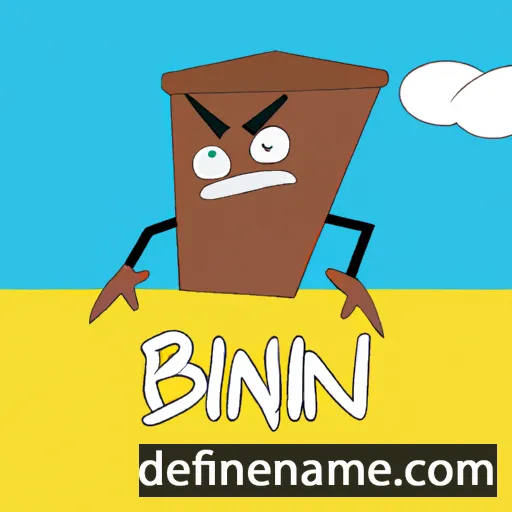 cartoon of the name Binjamin