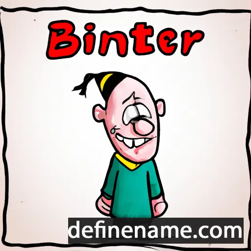 cartoon of the name Binnert