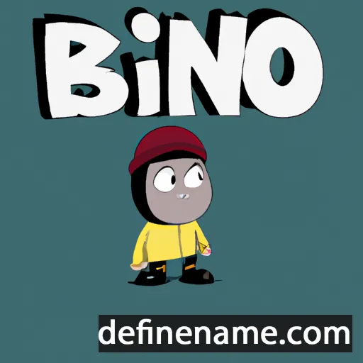 cartoon of the name Bino