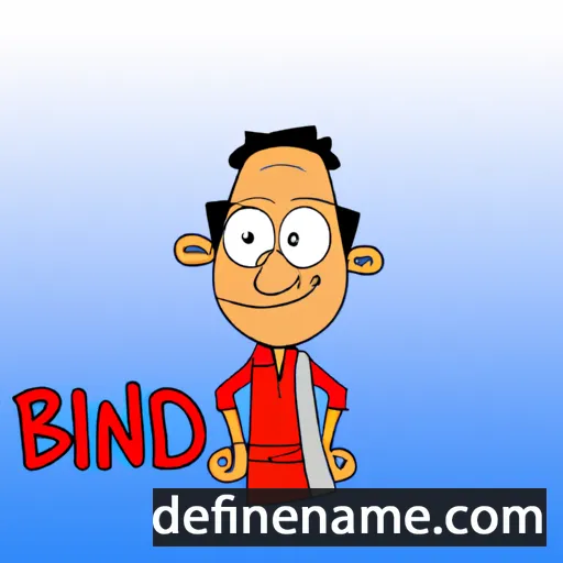 cartoon of the name Binod