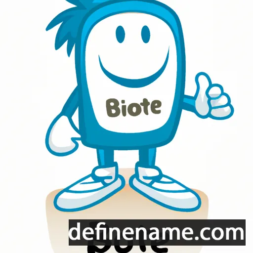 cartoon of the name Biote