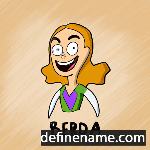 cartoon of the name Birdena