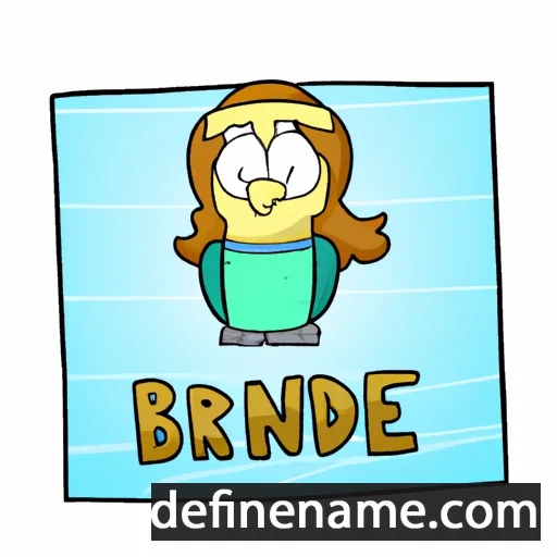 cartoon of the name Birdine