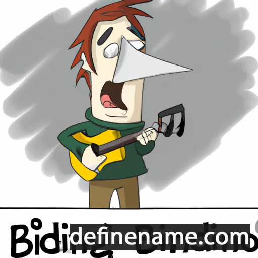 cartoon of the name Birdsong