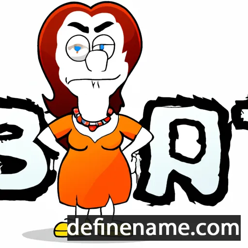 cartoon of the name Birit