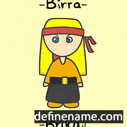 cartoon of the name Birka