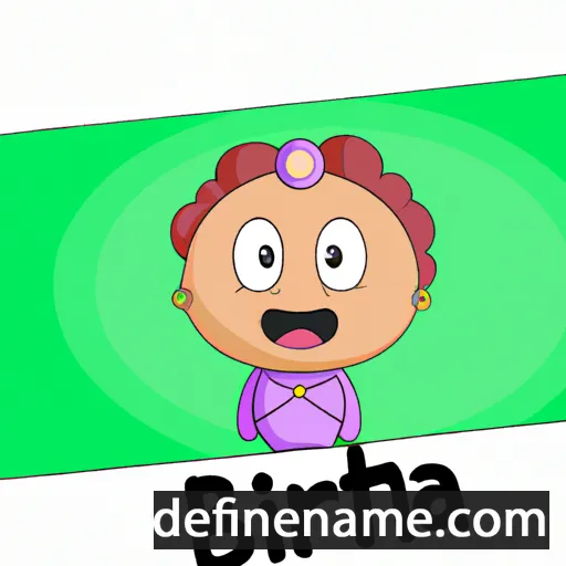 cartoon of the name Birtha