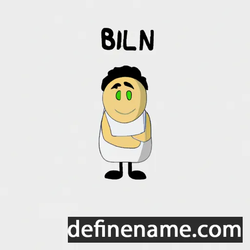 cartoon of the name Bislan