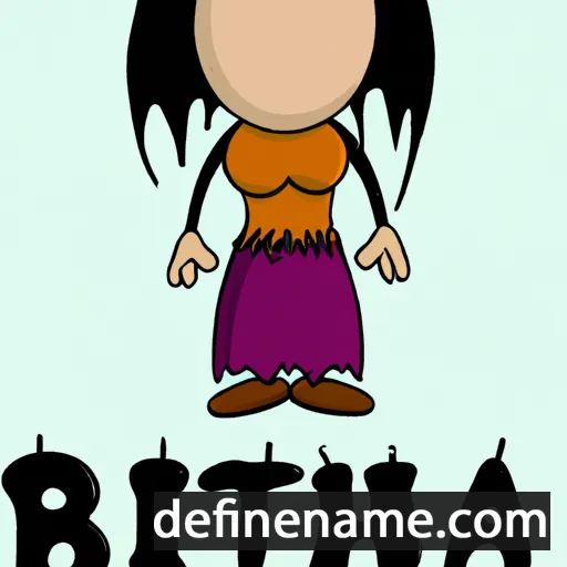 cartoon of the name Bitha