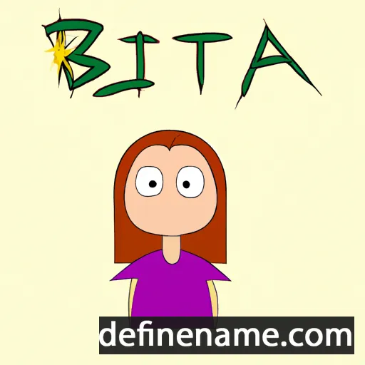 cartoon of the name Bítia