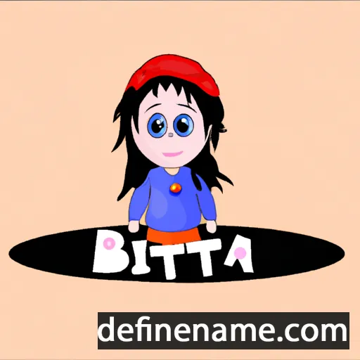 cartoon of the name Bitta