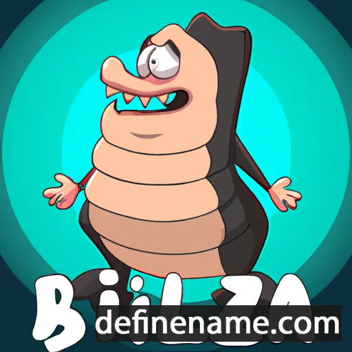 cartoon of the name Bizilla