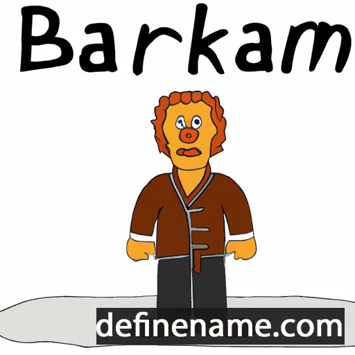 cartoon of the name Bjarkan