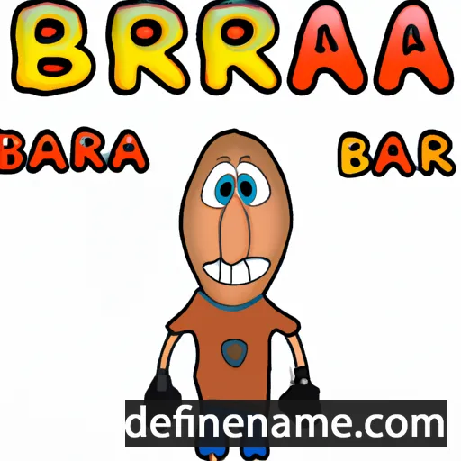 cartoon of the name Bjarna