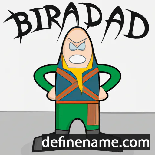 cartoon of the name Bjarnarðr