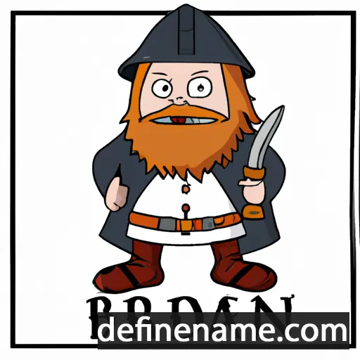 cartoon of the name Bjarnheðin