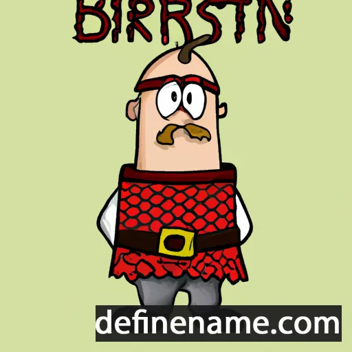 cartoon of the name Bjarnsteinn