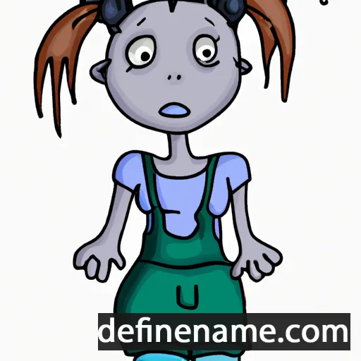 cartoon of the name Bjeranika